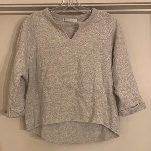 Alternative Apparel cropped sleeve sweatshirt - S